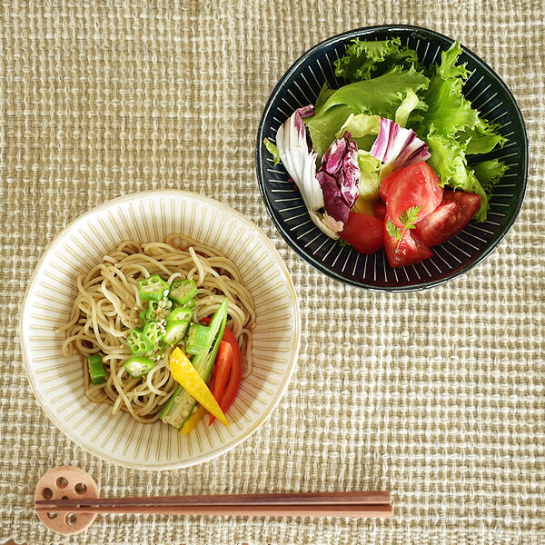 食器 和食器 おしゃれ 中鉢 軽量撥水十草5.0浅鉢 煮物鉢 サラダボウル モダン 美濃焼 中鉢 平鉢 アウトレット カフェ風 電子レンジ対応 食洗機対応