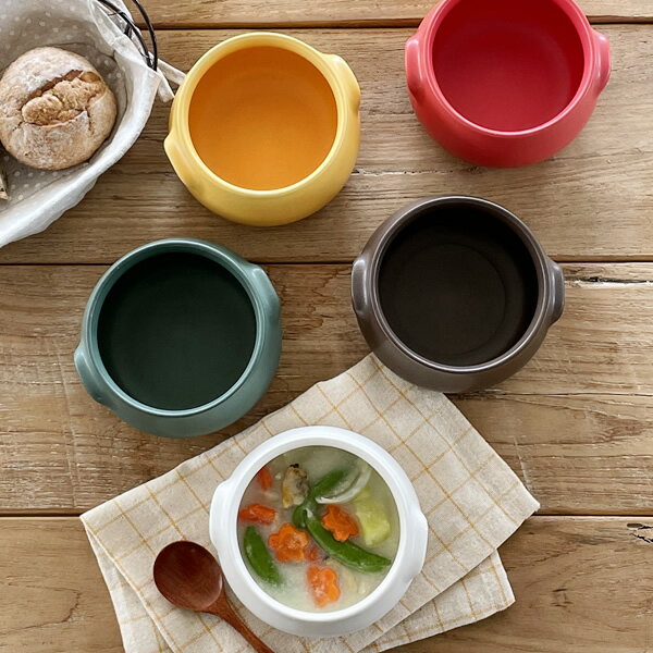 食器 おしゃれ 皿 スープボウル 5カラーオニオンスープグラタン 日本製 シチュー皿 グラタン皿 耐熱 直火 アウトレット カフェ風 電子レンジ対応 食洗機対応 3