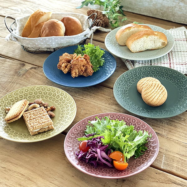 【最大10%OFFクーポン配布中】食器 おしゃれ 皿 取り皿 フルール16.5cmプレート ケーキ皿 中皿 美濃焼 プレート 丸皿 印花 花柄 フラワー アウトレット カフェ風 電子レンジ対応 食洗機対応 mhomestyle-10017820 m’home style サンプル画像2