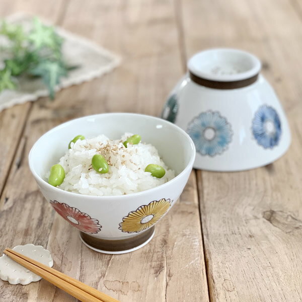 食器 茶碗 おしゃれ 和食器 モダン ご飯茶碗 波佐見焼 お茶碗 アウトレット カフェ風 波佐見焼のフラワーくらわんか茶碗