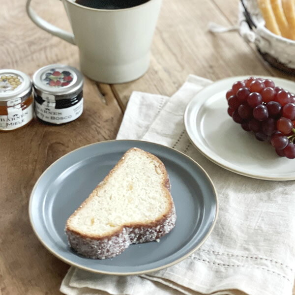 【スーパーSALE 5%OFF！クーポンでさらに5%OFF】食器 おしゃれ 皿 小皿 （SS）エッジライン14.0cmプレート プレート中皿 リム皿 アースカラー カフェ風 電子レンジ対応 食洗機対応 mhomestyle-10017253 m’home style サンプル画像3