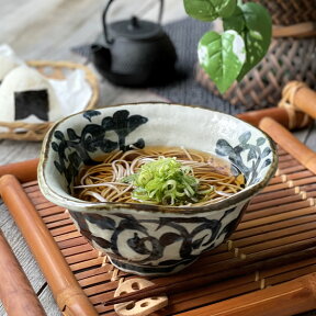 【エントリー＆当店で3点以上購入でP10倍】食器 和食器 おしゃれ ラーメン どんぶり 手書きたこ唐草豪快丼 モダン 土物 ラーメン鉢 美濃焼 アウトレット カフェ風 電子レンジ対応 食洗機対応