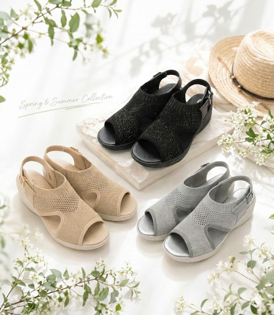 Rakuten - 【送料無料】サンダル バックベルトサンダル パンジー pansy 厚底 メッシュ ラメ ストラップ 中敷ソフト 安定感 春夏 ウェッジ レディース 婦人 靴 ブラック ベージュ グレー