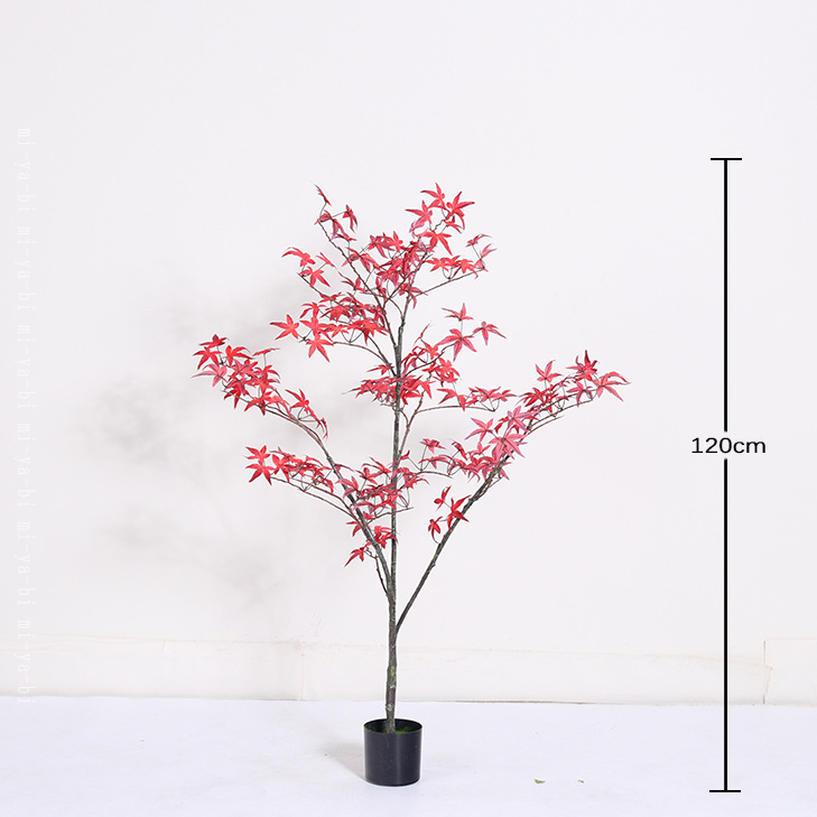 1000円OFFクーポン 紅葉 秋 造花 人工観葉植物 フェイク 鉢植え 季節飾り 家の装飾...
