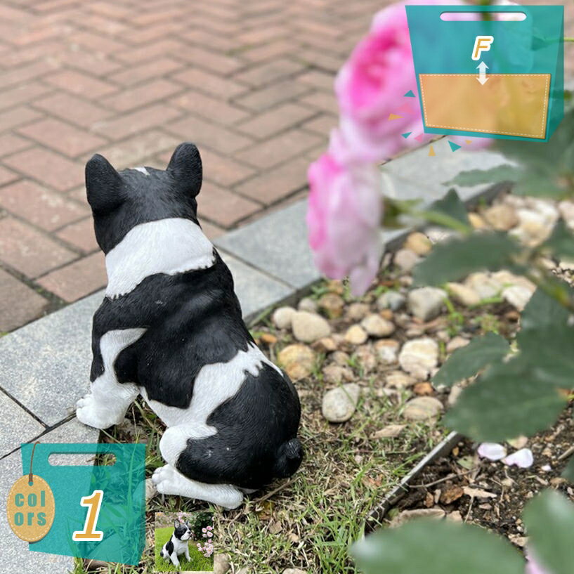 樂天商城 - ガーデンオブジェ 動物 犬 置物 芝生 玄関先 庭 ガーデン ベランダ 屋外 誕生日プレゼント かわいい アニマル 雑貨 飾り オーナメント カントリー雑貨 インテリア おしゃれ ギフト ガーデニング雑貨 デコレーション mi-ya-bi
