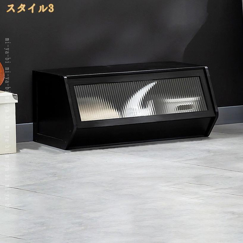 2000円OFFクーポン 北欧風 大容量 扉付 防塵 収納棚 レンジボード 調味料入れ カッ...