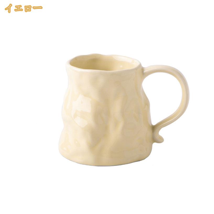 300円OFFクーポン マグカップ 陶器 業務用 カフェ ホテル 無地 シンプルなカップ 現代風 女の子 模様 デザイン コーヒー ミルク 牛乳 お茶 コーラー 炭酸水に適用します モノトーン 軽量 陶器製 コーヒーカップ キッチン INS風 可い 絵柄 mi-ya-bi