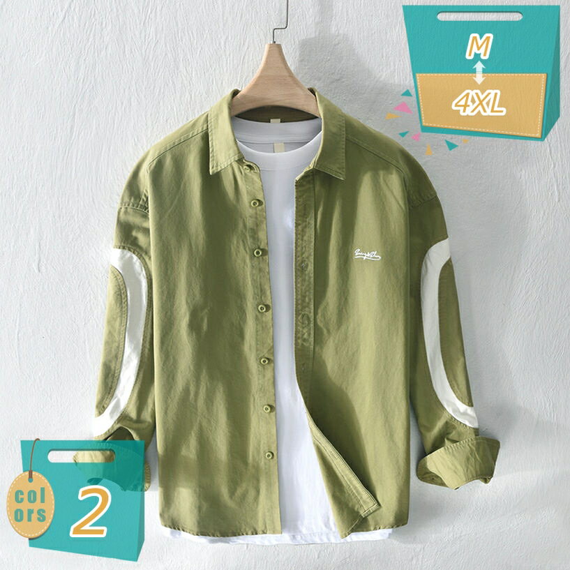Long-Sleeve - 1000円OFFクーポン カジュアルジャケット メンズ シャツ おしゃれ 長袖シャツ ファッション トップス シャツ 長袖シャツ オックスフォードシャツ シャツジャケット 20代 30代 40代 春秋 柔らかい肌触り 快適 おおきい サイズ かっこいい mi-ya-bi