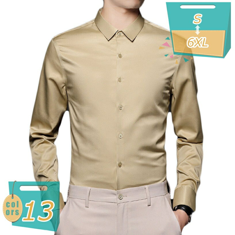 シャツ メンズ ワイシャツ レギュラーカラー 長袖 インナー 形態安定 イージーケア yシャツ ビジネス スリム 細身 大きいサイズ カッターシャツ ノーアイロン おしゃれ 白 黒 ブルー ネイビー 春 秋 夏 3L 4L 5L 6L mi-ya-bi