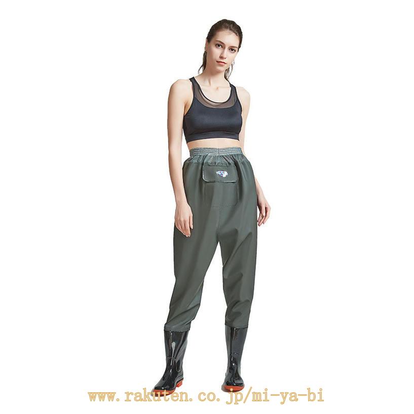 【55%OFF期間限定】 防水 防滑 レインシューズ ロング レインブーツ PVC 長靴 ヒップウェーダー 男女兼用 柔らかい 歩きやすい 釣り 透湿 防水ズボン 釣り フィッシング 田植え 渓流 水作業 洗車 梅雨 アウトドア キャンプ 魚市場 農作業 水作業 mi-ya-bi mi-ya-bi-10035268 miyabicompany サンプル画像3