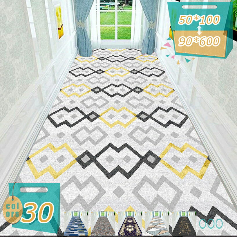 【クリックして他のサイズを選択してください】60*10080*10090*100100*10050*200120*10060*200160*10050*300180*10080*200200*10090*200100*200120*20080*30060*300160*20060*10080*10090*100100*10050*200120*10060*200160*10050*300180*10080*200200*10090*200100*200120*20080*300200*30090*600【クリックして他の色を選択してください】他の色1メイン素材：ポリエステル「廊下敷きラグ素材」サイズ: 80 x100、80 x200、80 x300 、100 x200、100 x300、120 x100、120 x200、120 x300、180 x100、表地：裏面： TPRゴム（滑り止め付き）　廊下やダイニングなど、広い面に敷きやすいロングタイプの吸着マットです。装着後、剥がしても跡が床に残りません。【柔らかな幾何学柄ラグ】ぎっしりと編みこまれた毛が、触れる度に心地よい癒しに感触を生み出します。濃淡を交互にした同系色のブロックをモザイクのような独特の幾何学模様を作り出しています。お部屋を明るい雰囲気にしてくれるピンクやライトブラウン、落ち着いた空気をまとったグレーの3色をご用意。廊下、キッチン、リビングの主役になるような居心地の良さを演出してくれますよ。「滑り止め」 カーペットの底は品質が高いゴムでできており、市場に出回っている他のカーペットよりも滑りにくいです。ペットや子供の滑ることを防止できます。要介護や小さなお子様がいるご家庭にも安心です。掃除機を掛けてもズレない吸着力なので、清掃もラクラク。「騒音対策」廊下敷きマットの吸音性が高いです。子供が走って遊ぶ音、ペットの爪がフローリングに当たる音など、小さな生活音を吸音し、和らげることができます。廊下に貼りました。寒々とした感じがなくなり足音も気にならないぐらいになりました。【幅広く活躍】ラグは機械織り製造で、丈夫で破れにくく、床を保護すると同時にインテリアとしても活用できま す。端縁にはオーバーロックの加工を施し、遊び毛が出たり、形を崩れたりしにくく、良い耐久性を実現 します。また、ほどよい厚さで、オールシーズンお使いできます。玄関、廊下、キッチン、ベッドサイド、リビングルーム、ベランダ、バスルームなどに敷くとぴったりです。仕様： 素材：ポリエステル プロセス：機械織り 厚さ：約6mm 掃除機タイプ：掃除機、洗える、洗濯機で洗える 該当スペース：居間、階段、廊下、寝室、キッチン、ホテル 機能：防音、防ダニ、滑り止め加工、一年中快適。 〈1〉素足が柔らかいな足触り♪ 素足が気持ちいいので一日の疲れを癒してくれそう♪ 優しくふんわりとした触り心地です。毎日使う玄関だからこそちょっと 贅沢なマットにしてみませんか？ 〈2〉【特色】 よくの泥落とし性能、泥落としマット、滑り止め、泥落とし、除塵お。手入れ簡単で、汚れたらいつでも清潔に保てます。 〈3〉裏地にはノンスリップ加工つき 裏地に滑り止め加工が施されています。 マットがずれにくく、小さなお子様のいるご家庭は安心して使用していただけます。 〈4〉シンプルだからコーディネートしやすい シンプルなのでどんなテイストにもあわせやすいです♪ シンプルながら高級もあるポリエステルマットなので敷くだけで 玄関を明るい空間にしてくれそうです。 〈5〉お手入れ簡単 毛足は短くて密度が高く、ゴミや髪が絡みにくく、日常の清潔は掃除機をかけるだけでキレイ になります。また、汚れた場合は手洗いや洗濯ネットに入れて洗濯機で洗うことができます（ご注意：風通し の良いところで陰干しし、アイロン、乾燥機のご使用をお避け下さい。） ■【注意】お使いのモニターによっては、色味が異なって見える場合がございますが、ご了承くださいませ。 ご使用当初、裏面に塗られる仕上げの接着塗料 のにおいがする場合がございます。 開封後常温のもとで気化（蒸発）するため、においはご使用につれてなくなります。 ※サイズは人の手によって測っているため、若干の誤差がある場合がございます。 ※何かご質問があったら、弊店と連絡をお願いいたします。 疲れて帰ったときも「おつかれさま！」と、言っているかの様にやさしく受け止めてくれる。そんなふんわりやさしい手触りの玄関マットです。 玄関に置くと足が喜ぶ！そんなふわふわ肉厚なマットは、朝出掛けるときも、夜帰宅したときもしっかりと足を受け止めてくれます。 もちろん滑り止め機能も付いていますので、玄関だけでなくいろんなシーンで活躍するマルチマットです。 ・洗濯機で洗う際はマット自体の傷みを軽ロ減させる為、必ず洗濯ネットに入れて下さい。 階段マット キッチンマット 洗える 廊下マット カーペット 台所マット ペルシャ 滑り止め 花柄 防ダニ 抗菌 防虫 防臭 床暖房対応 廊下敷き 滑り止めマット 床保護 キズ防止 騒音対策 スレない 素足 水で洗える タイルマット 養生保護マット ロングマット 廊下敷きマット 素足が喜ぶ 滑り止め付 オールシーズン 大きいサイズ 多色×サイズ選べる 吸着マット 転倒防止 簡単取り付け 防音 丸洗いOK キズ防止 表示された内容は参考用です。実際の商品は実物をご確認ください。カーペット 洗える おおきめ かわいい ピンク かっこいい 安い きれる きみどり きいろ きもちいい くりーなー くぎ くろ くも くじら 滑り止めマット 小型犬 大型犬滑り止めマット ラグマットカーペット 洗える キッチン 玄関マット 階段 600*100cm 厚み4-5mm ずれない キッチンマット吸着 騒音対策 玄関マット 4mm 廊下用絨毯ラグマット 低反発 おしゃれ い草 いぐさ いけひこ いす 国産 うすい えんじ おおきめ 西海岸 北欧 円形 かわいい 子供 夏 ピンク 安い きると くろ くも くまラグマット 40 50 60 70 80 90 100 120 130 140 150 160 180 200 250 300 ラグマット ブラウン 小さい 防音 緑 夏用 パープル ベージュ あらえる 2畳 あつめ