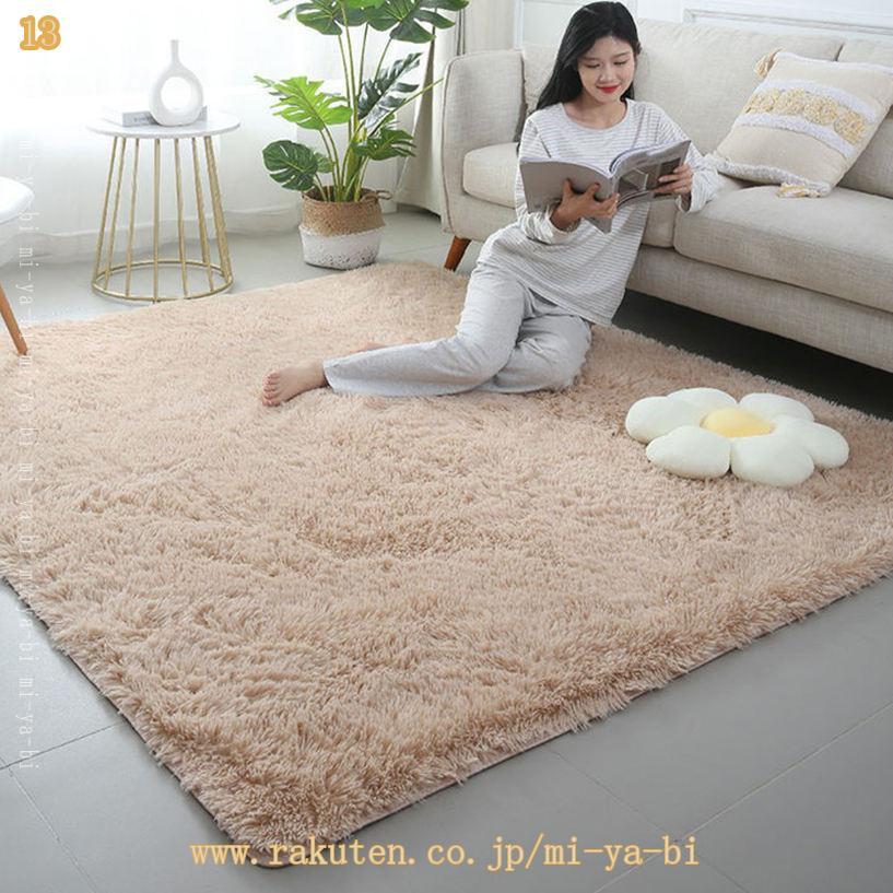 500円OFFクーポン フローリングマット 毛長タイプ 通年 花柄 コンテンポラリー 滑り止め裏地 丸洗い可 消音 階段 上敷き 耐磨耗性 床暖可 ポリエステル 和風 リビングルーム 敷物 マット 寝室適用 肌ざわり良好 耐久 ルーム ペット対応 mi-ya-bi [3]