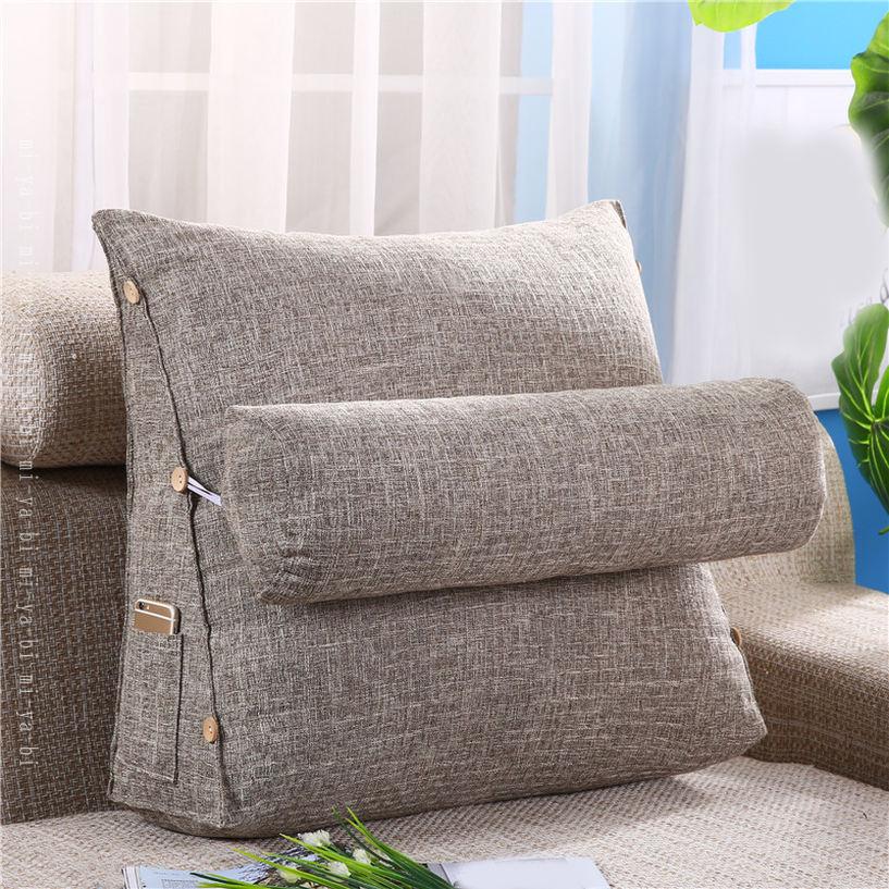 500円OFFクーポン テレビ枕 ゴロ寝 洗える サポートクッション 背当て 腰枕 背もたれ 三角 まくら ベッド リビング 北欧 おしゃれ かわいい プレゼント mi-ya-bi