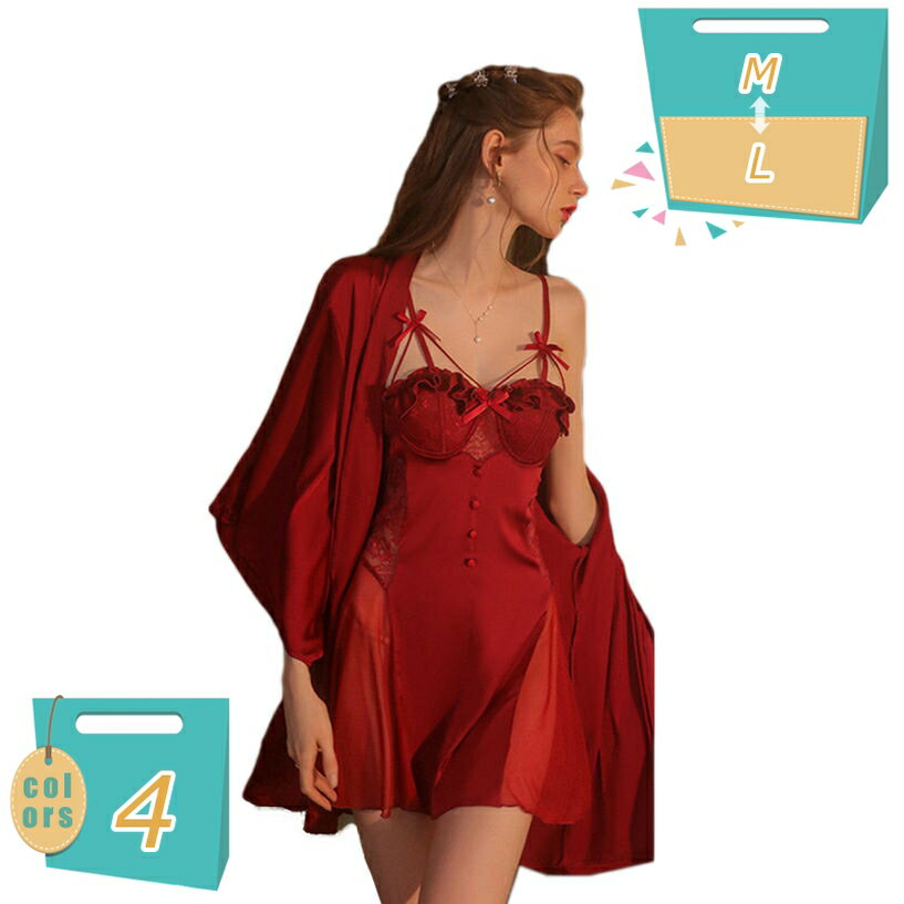 セクシー ベビードール ナイトウェア シースルー ランジェリー 過激 フェミニン エロい パジャマ ナイトガウン ワンピース 2点セット ナイトドレス 透け感 バッククロス エレガント ルームウェア 部屋着 寝巻き お泊り mi-ya-bi