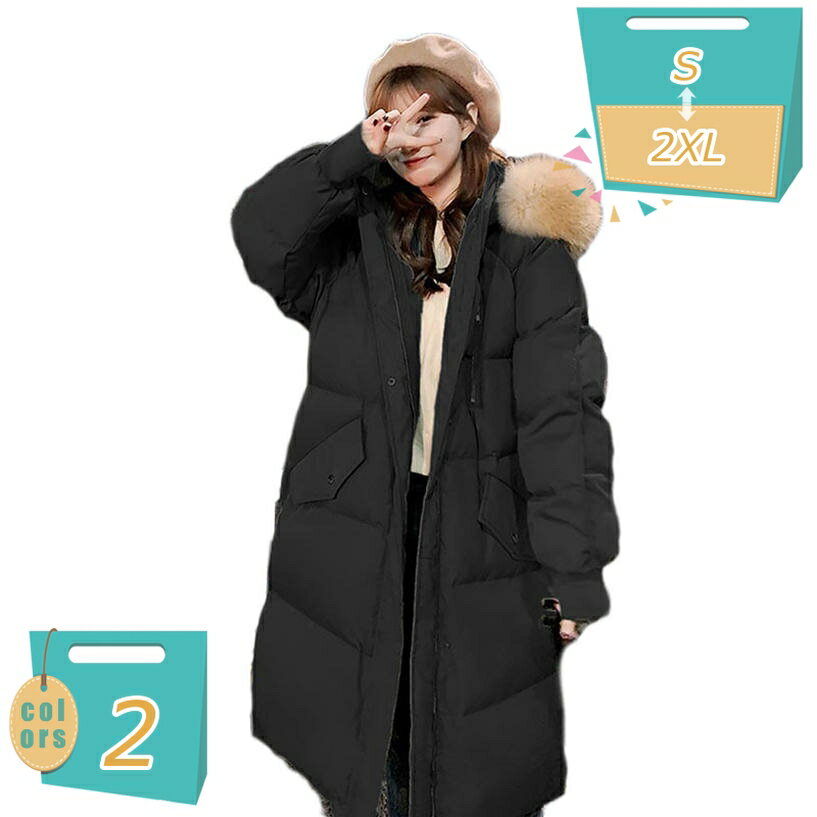 300円OFFクーポン 中綿ダウンコート レディース 中綿ダウン ブルゾン ボリューム 中綿コート ミドル丈 アウター ロングコート 冬 防寒 ポケット付き ファー付き フード 普段使い 通勤 通学 カジュアル オシャレ 暖かい mi-ya-bi