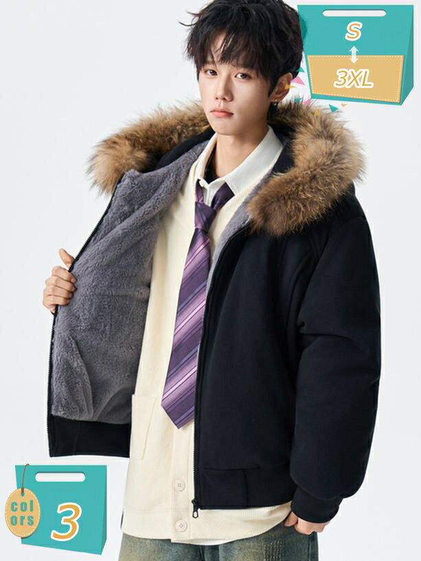 パーカー メンズ 冬服 厚手 フード付き ジップアップ カジュアル ダウンジャケット春秋 長袖 大きいサイズ ビジネス 防寒 登山 防風 トップス 体型カバー アウトドア スポーツ カジュアル ファッション 仕事 普段着 mi-ya-bi