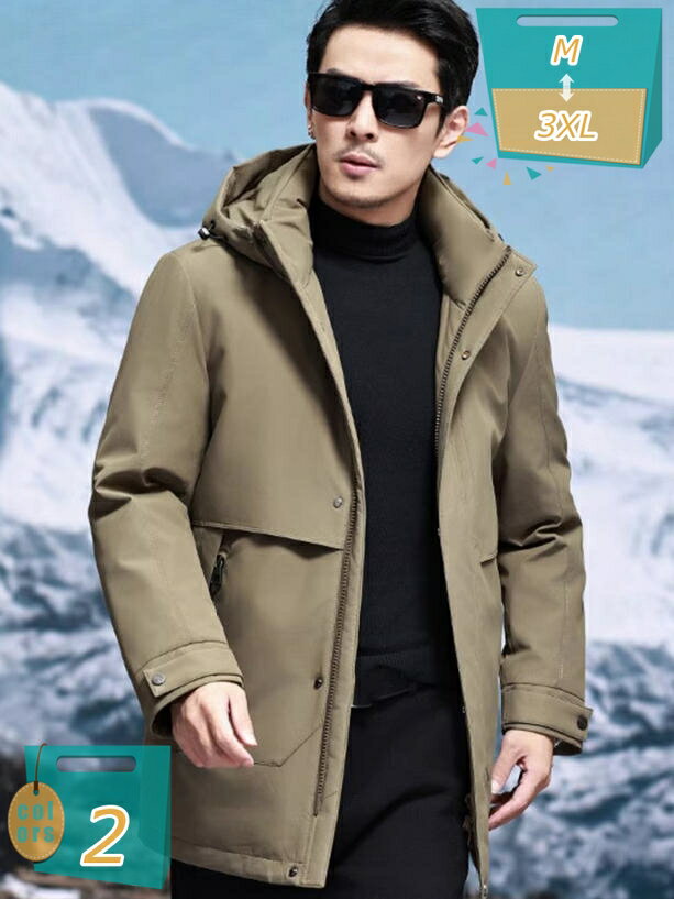 中綿ジャケット ダウンジャケット ダウンコート アウター フード付き 厚手 撥水 防風 保温 防寒 カジュアル 冬物 冬服 オシャレ 防寒対策 耐久性 普段着 アウトドア 男性 ジップアップ トップス 20代 30代 mi-ya-bi