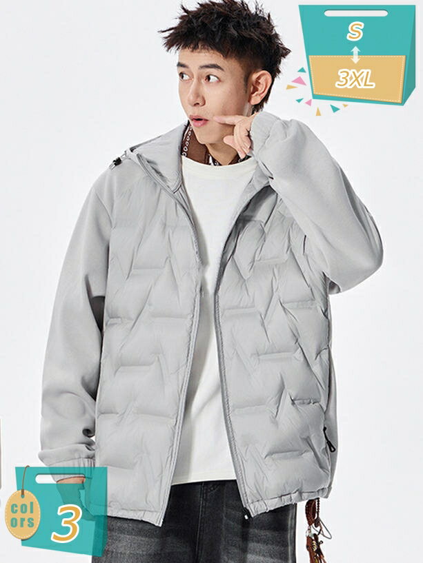 メンズ フード付き ウィンタージャケット 冬服 中綿コート 通勤 通学 登山 アウトドア 男女兼用 アウター カジュアル ファッション 冬物 ハイキング 旅行 ウオーキング かっこいい トップス ダウンジャケット ハイネック mi-ya-bi