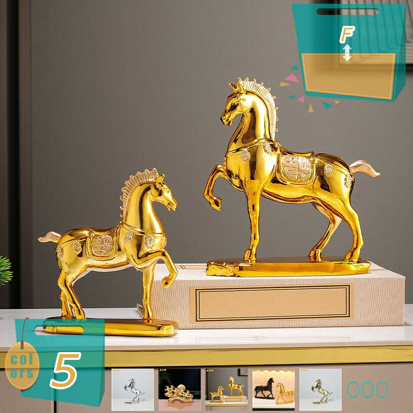 楽天市場】馬 商売繁盛 置物の通販