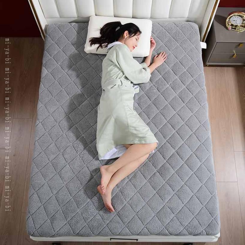 500円OFFクーポン 敷きパッド あったか 系 シープボア マイクロファイバー ベッドパッド 吸湿発熱 敷き毛布 抗菌防臭防ダニ加工 寒さ対策 秋冬 毛布パッド シーツ ベッド/マットレスパッド 敷パッド シングル 接触温感 シープ調ボア敷きパッド mi-ya-bi [3]