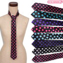 1205HI■【送料無料・即納】B品 ネクタイ 細身ドット柄 黒地 色:ピンク/ミントブルー/Lパープル/Lピンク/サックス/パープル/ホワイト/Sピンク 水玉...