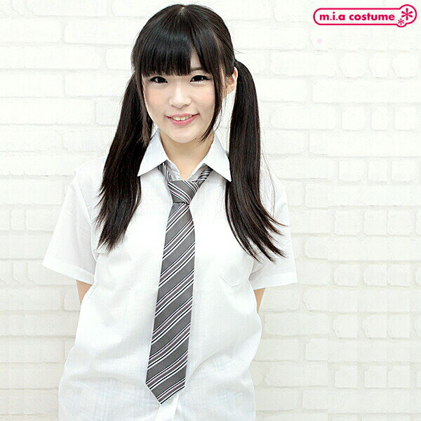 1201J▲【送料無料・即納】 スクールネクタイ単品 グレー×ピンク サイズ:フリー ストライプ ブレザー 1000円ポッキリ