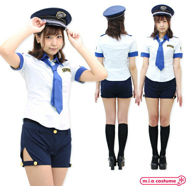 Rakuten - 1107A★【送料無料・即納】 NewYorkWish ショートパンツポリス サイズ：S パンツタイプ ショーパン 婦人警官 婦警さん カッコイイ フルセット NYW コスプレ