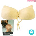 1115A▼【送料無料・即納】B品 BRA Clothinvisible 色：NUDE サイズ：A ブラジャー 粘着 編み上げ 下着 見せブラ レディース 女装 シリコンブラ ドレス 結婚式