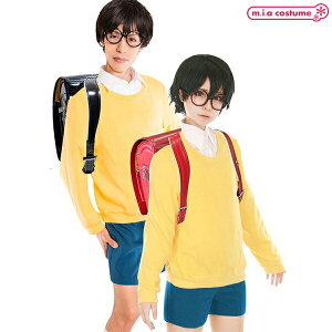 1105A★ML4L【送料無料・即納】 B品 ニコニコ小学生 野比のび太 サイズ：M/L/4L男性用L相当 男装用 成人男性用 コスプレ costume861 UNXA-0124F