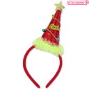 1282A■【送料無料・即納】パーティーサンタカチューシャ レッド 赤 クリスマスツリー ヘアアクセサリー パーティ イベント コスプレ 仮装 盛り上げ 装飾 ...