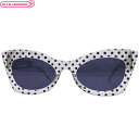 1283C■【送料無料・即納】B品 ドットクリアフレームサングラスコスプレ パーティグッズ おもしろ 仮装 変装 宴会 ネタ ジョーク カッコいい 平成レトロ