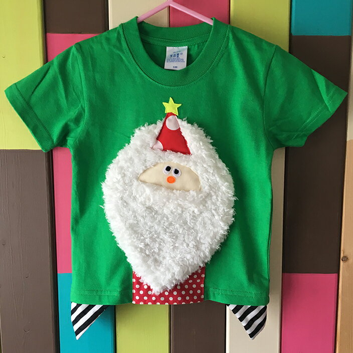 【送料無料】X'mas クリスマス サンタクロース 子供服 Tシャツ miaujau かわいい po ...