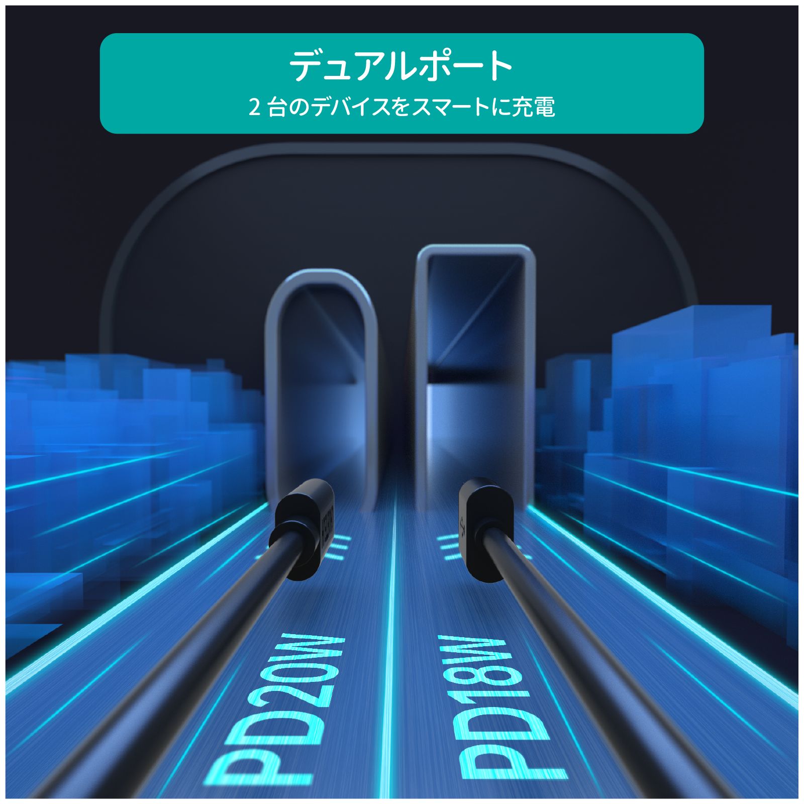 CHOETECH �������㡼���㡼 TC0005-V3 USB Type-C + USB A 38W �����������å� QC3.0 PD20W Car Charger 2��Ʊ������ ��®���� ���� ����ѥ��� iPhone �� ���� �ǥ奢��ݡ���