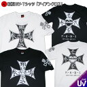 【GW 20%OFFセール】和柄クールドライ冷感Tシャツ「アイアンクロス」スカル 髑髏 骸骨 アメカジ 半袖 tシャツ 送料無料 メンズ レディース 大きいサイ...