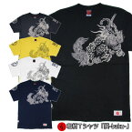 和柄Tシャツ「獏-baku-」2Lまで 極厚生地 冬でも着れるTシャツ 半袖 tシャツ 仏画 京都 送料無料 メンズ レディース 生地 服 手染 京友禅