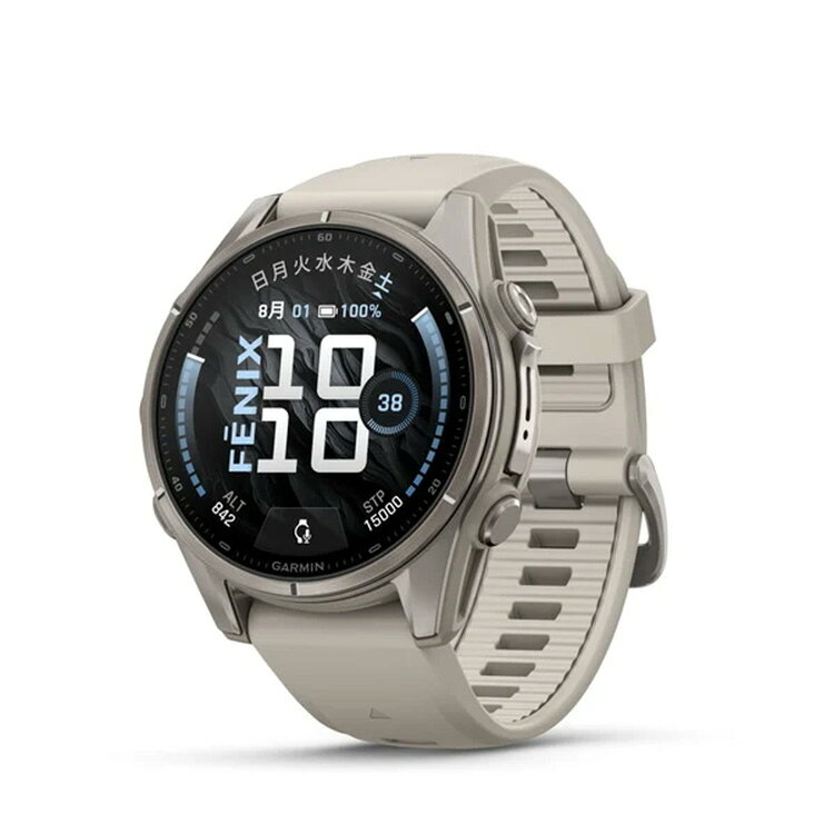 [ GARMIN ] ガーミン fenix 9 Sapphire AMOLED 43mm DLC Ti / Fog Gray 010-04761-04 フラッグシップGPSウォッチ