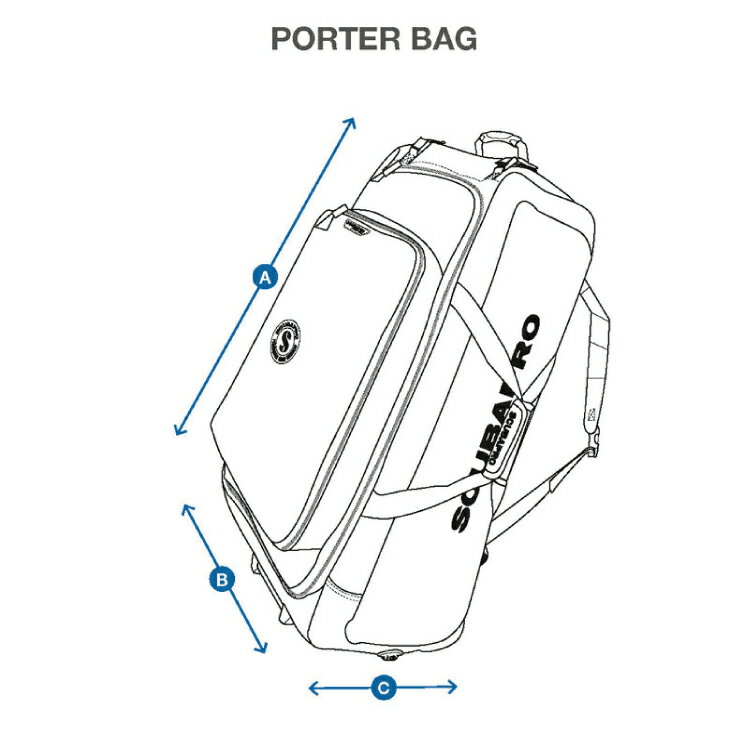 [ SCUBAPRO ] �����塼�Хץ� 53-310-190 PORTER BAG �ʥݡ������Хå���