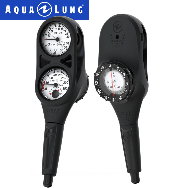 [ AQUALUNG ] アクアラング プレシス3ゲージ（残圧計＋水深計＋コンパス） 614121