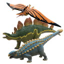 [ フェバリット ] DINOSAUR ビニールモデル個性派恐竜3体セット(FD305-307-308) その1