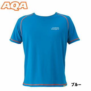 【あす楽対応】【AQA 】KW-4453 パワードライラッシュ Tシャツ メンズ ブルー【在庫一掃/返品交換不可】 【mic-point】