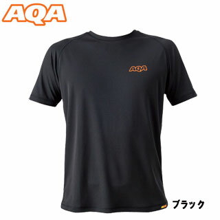 【あす楽対応】【AQA】KW-4453 パワードライラッシュ Tシャツ メンズ ブラック【在庫一掃/返品交換不可】 【mic-point】