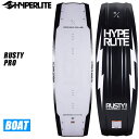 HYPERLITE(ハイパーライト)2022年モデルウエイクボード[Rusty Pro (ラスティープロ)]。 ウエイクボードプロライダー「Rusty Malinoski (ラスティー・マリノスキー)」シグネチャーモデル。 前ボード [Kruz(クルツ)] よりさらに高いエアーを目指して開発されたボードで、 長さを長くし、表面積を増やしつつも今まで以上に重さを感じさせない作りになっています。 その為、従来よりワンサイズ上の長さを選ぶ事をお勧めします。 またエッジの切り替えも素早く行う事が出来快適な乗り心地を得る事が出来ます！ ◇アブラプトコンティニュアスロッカー ◇初級者から上級者まで全てのライダーにおススメ！ ◇ボートウェイク向け 【サイズ】 ------------------------------------------------------------------------------------------ ☆長さ：140cm / 幅：43.18cm / ロッカー：6.60cm / スタンス幅：50.80～60.96 / 適応体重：72kg以上 ------------------------------------------------------------------------------------------