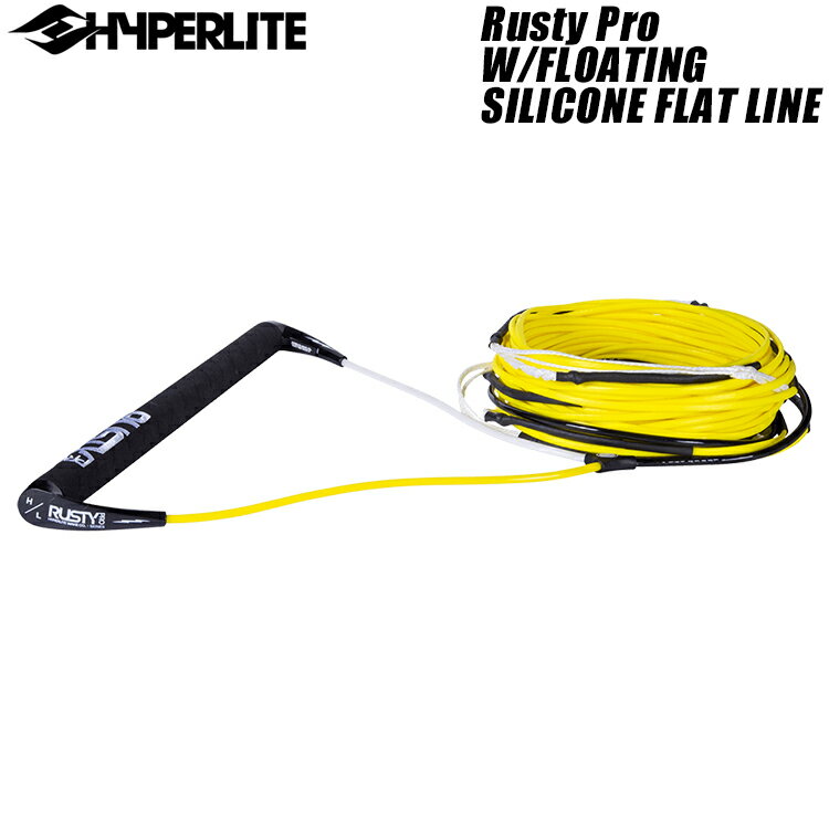 HYPERLITE(ハイパーライト)のウエイクボード用ハンドルとラインのセット。 Rusty Malinoski(ラスティー・マリノスキー)シグネチャーハンドルとシリコン製フラットラインがセットになっています。 ・トータル75フィート：75-72.5-70-65-60 ・15インチバーハンドル ・シリコンフラットライン ・ウルトラナイロンエンドキャップ ・ARS(アンチロールシステム)