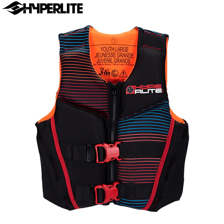 乐天商城 - [ HYPERLITE ] ハイパーライト Boys YOUTH Indy CGA Vest LARGE 男の子向けキッズ用ベスト ウエイクボード ジェットスキー ライフジャケット 水上バイク ウェイク サーフィン ボーイズ インファント ユース ジュニア