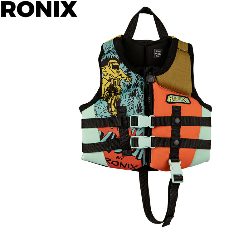 Rakuten - [ RONIX ] ロニックス VISION BOYS CGA CHILD VEST ジュニア用 ウエイク ベスト ウエイクボード ジェットスキー ライフジャケット 水上バイク キッズ 子供用 ビジョン チャイルド ボーイズ
