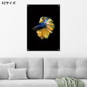 絵画 アートパネル 壁掛け モノトーン 魚 熱帯魚 ベタ アクアリウム ボタニカル 黒 ブラック 黒背景 グラデーション リーフ 植物 自然 ナチュラル 風景 カラフル 人気高級 オブジェ パネル アート