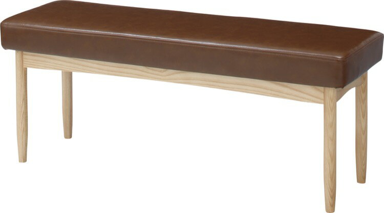 ベンチ ソファ おしゃれ ブラウン 長方形 韓国 合皮 天然木 レトロ 大人っぽい 北欧 お洒落 モダン デ..