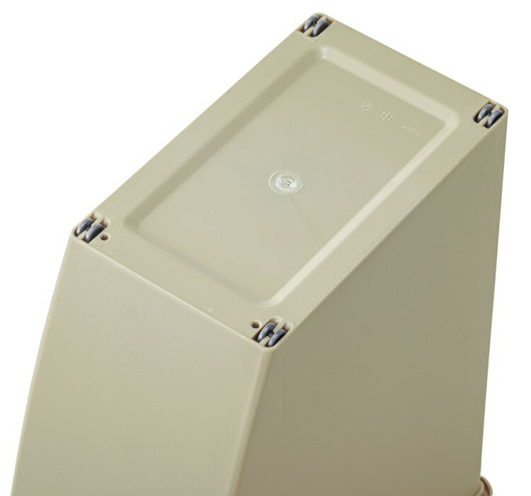 ゴミ箱 コンテナ スリム 20L 20リットル ふた付き ミニキャスター付き 移動式 スタック 重ね置き 省スペース キッチン リビング 寝室 ベッドルーム 分別 足元 上開き ベージュ 北欧 おしゃれ デザイン モダン 人 [3]