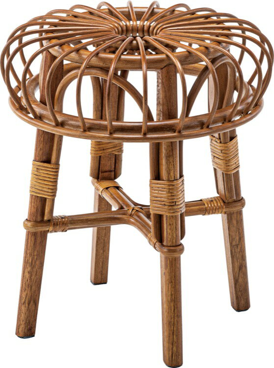 スツール 丸 おしゃれ ラタン 低め リビング 店舗 リゾート アジアン リラックス 北欧 お洒落 モダン ..