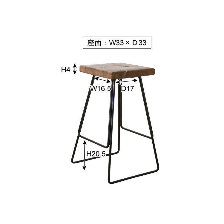 ＼当店限定キャンペーン【4倍ポイント】お買い物マラソン期間限定/スツール 木製 おしゃれ 無垢 サイドテーブル アイアン 四角 木目 重厚感 男前 北欧 お洒落 モダン デザイン テイスト スタイル カフェ風 人気 おすすめ アイテム インテリア 家具 新生活 一人暮らし 流行 [2]